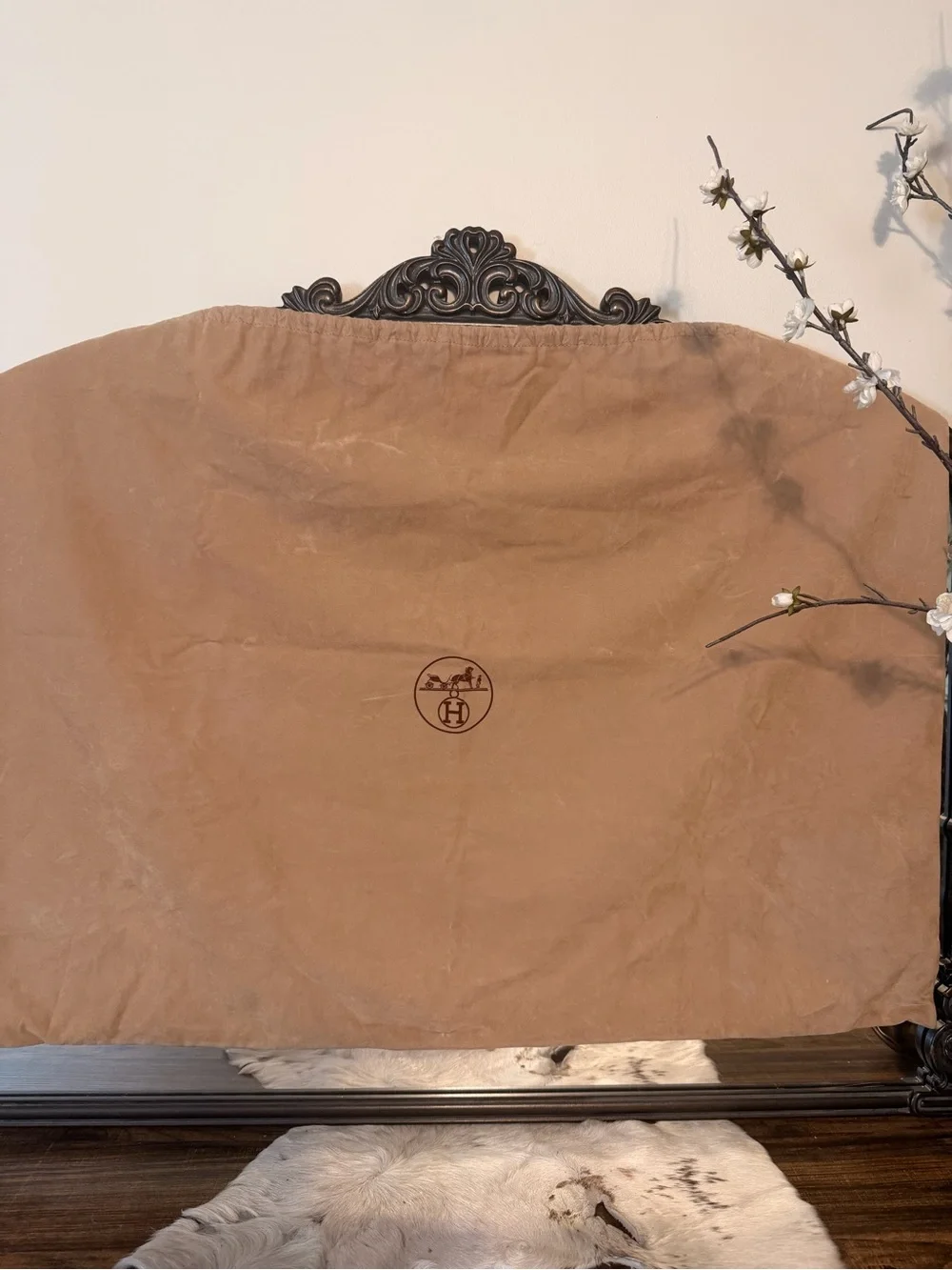 Large Hermès Dust Bag 34 x 25”